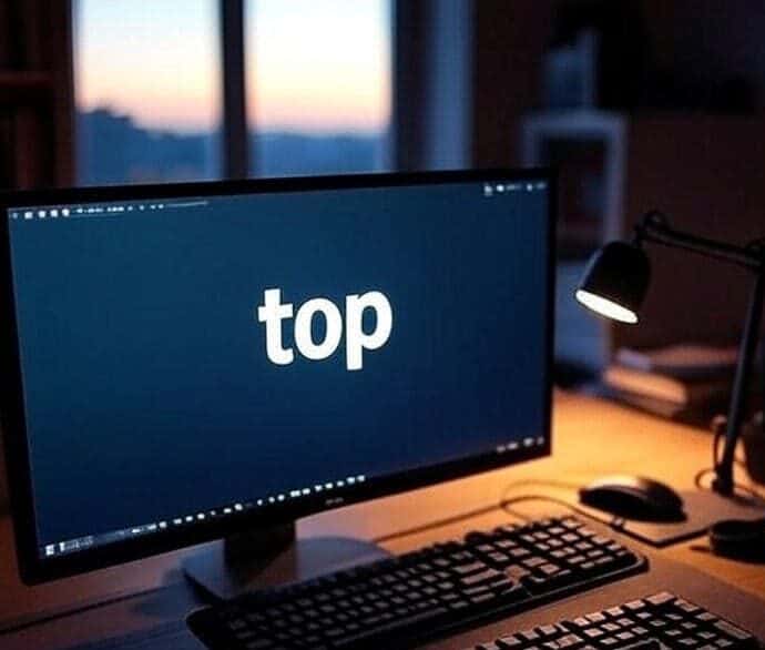 La commande top