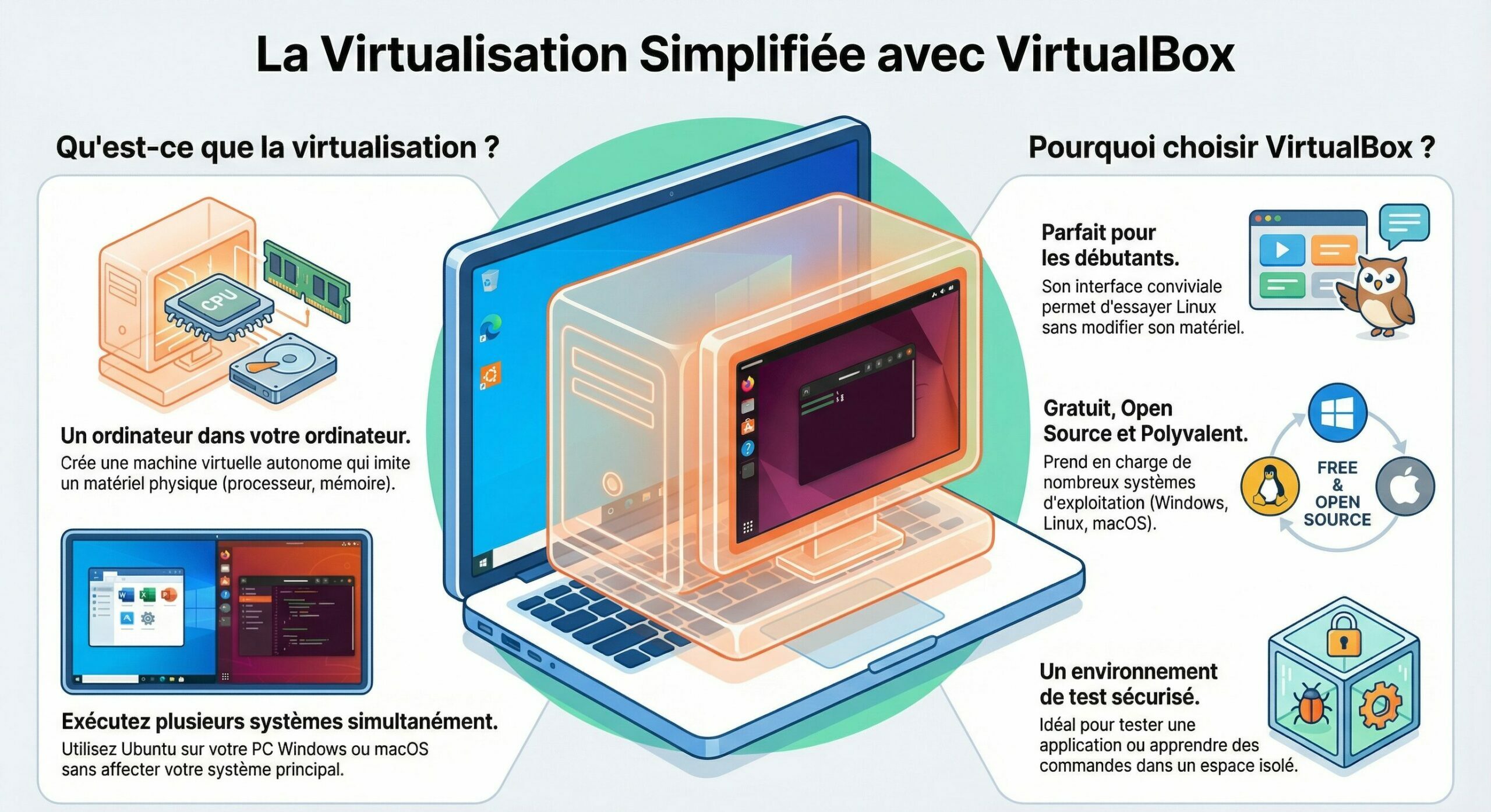 Comprendre la virtualisation et le rôle de VirtualBox