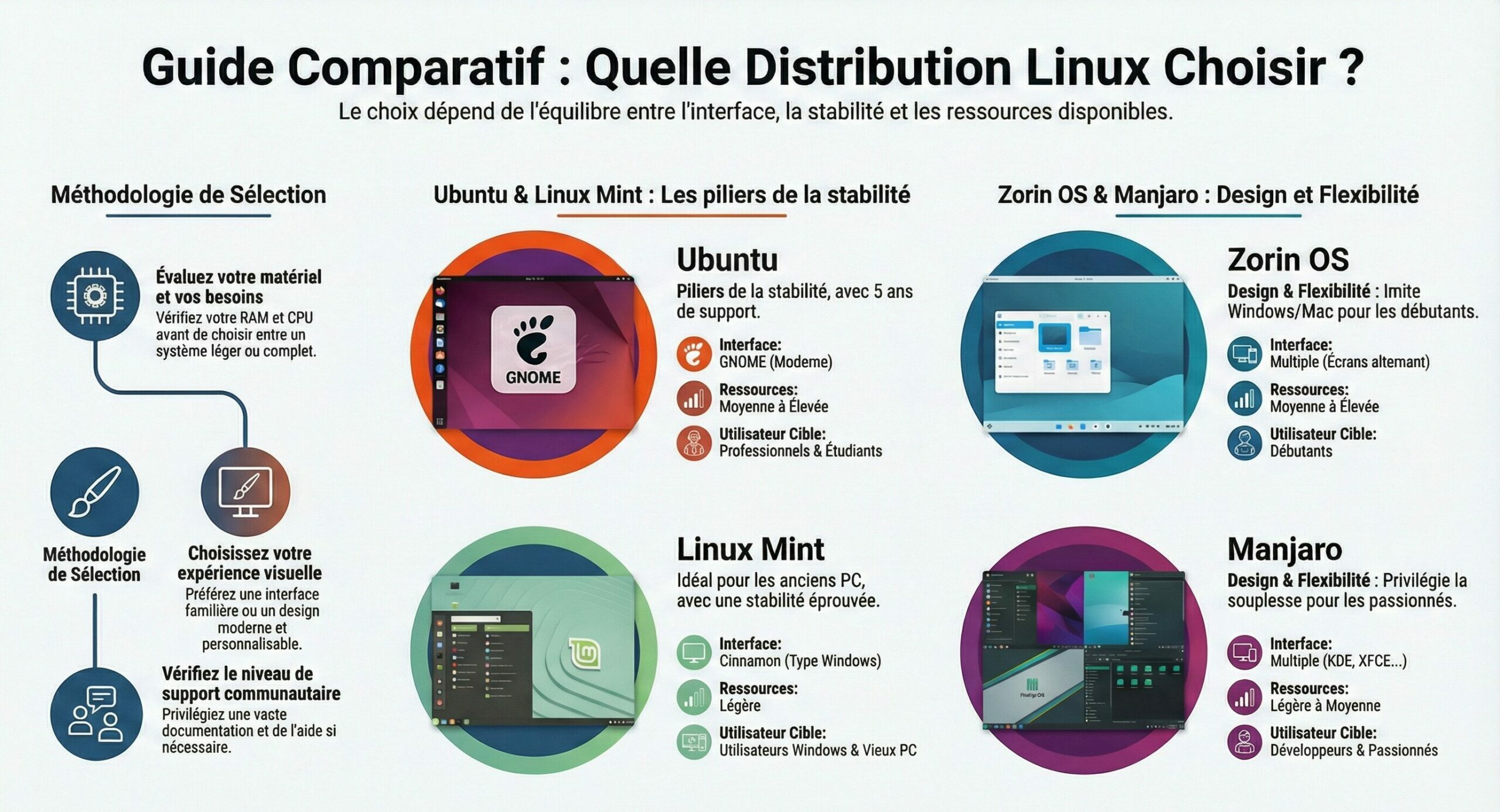 Guide Comparatif Distributions Linux