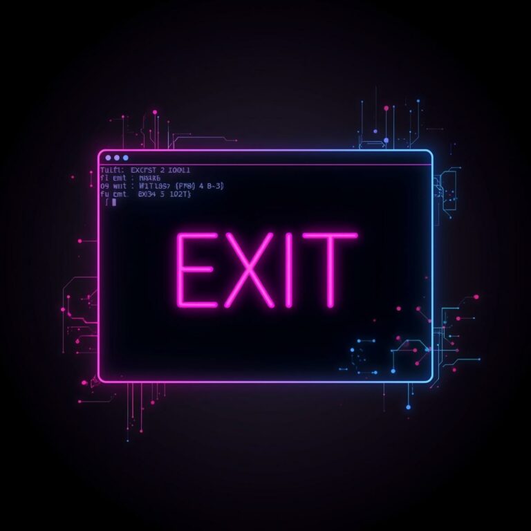 الأمر Exit في لينوكس: الدليل الكامل للمبتدئين